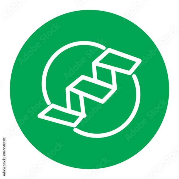 Obraz Nutrion and Diet logo green