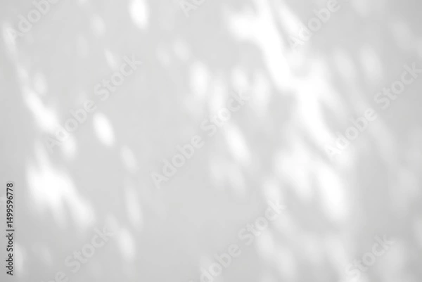Fototapeta Abstract Light and Shadow Overlay Background White Wall Texture