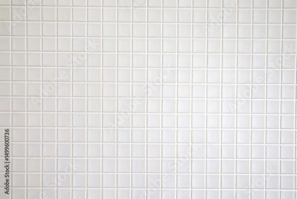 Fototapeta Cream Colored Square Tile Pattern Background Texture