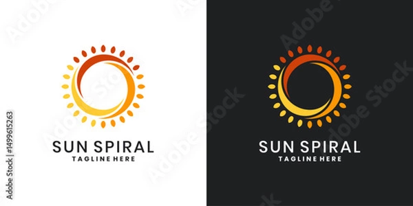 Obraz Sun logo vector design template