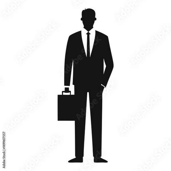 Obraz businessman with briefcase