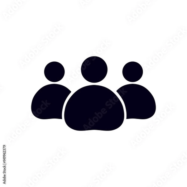 Fototapeta Team work  icon. Office workers and business team.
