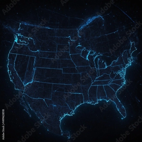 Fototapeta lightning bolt on a dark background