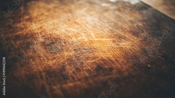 Obraz A warm, rustic wooden surface with rich textures and tones.