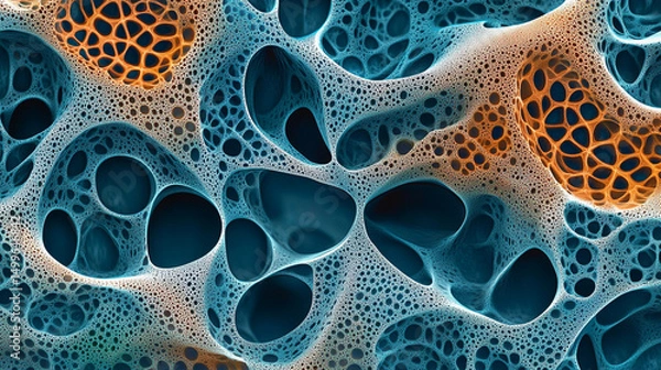 Obraz Vibrant abstract texture showcasing colorful organic shapes.