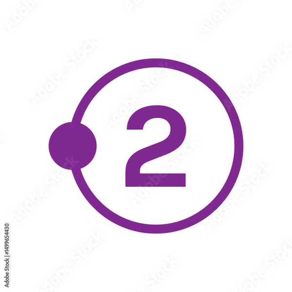 Obraz Number icon vector illustration. Infographic number icon vector. number icon vector