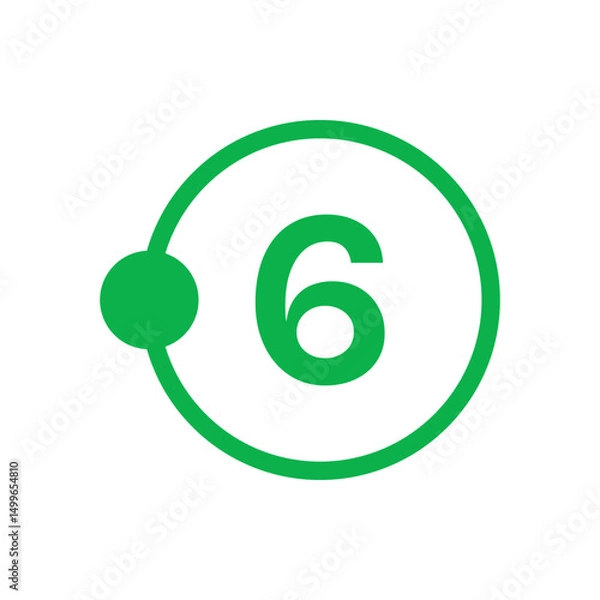 Obraz Number icon vector illustration. Infographic number icon vector. number icon vector