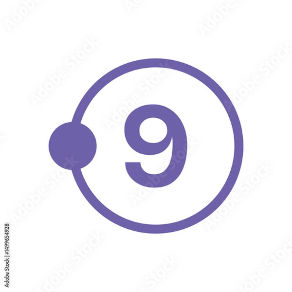 Obraz Number icon vector illustration. Infographic number icon vector. number icon vector
