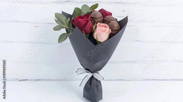 Obraz Roses  Chocolates Bouquet.