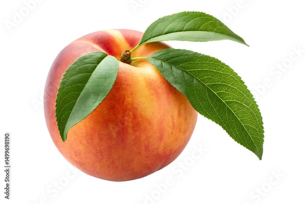 Obraz peach isolated on white background