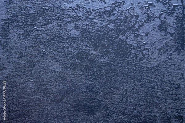 Fototapeta Black wet stone background with drops of water. Copy space
