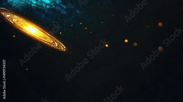 Obraz Spiral Galaxy in Deep Space. (2)
