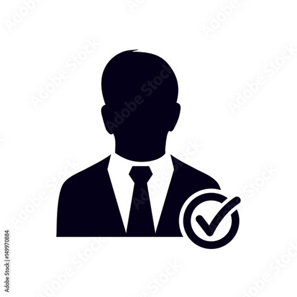 Obraz Add user sign icon. Add friend symbol. Flat design style.