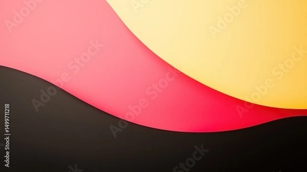 Obraz Abstract wavy color background.