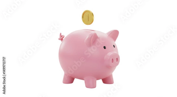 Obraz Isolated Piggy Bank