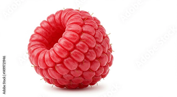 Obraz Close-Up of Fresh Red Raspberries