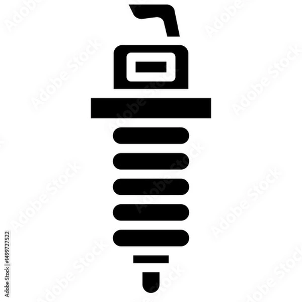 Obraz Spark Plug vector icon
