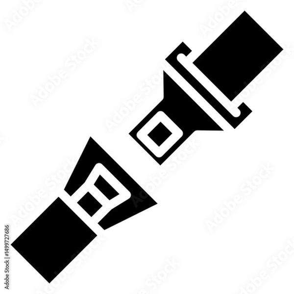 Obraz seatbelt vector icon