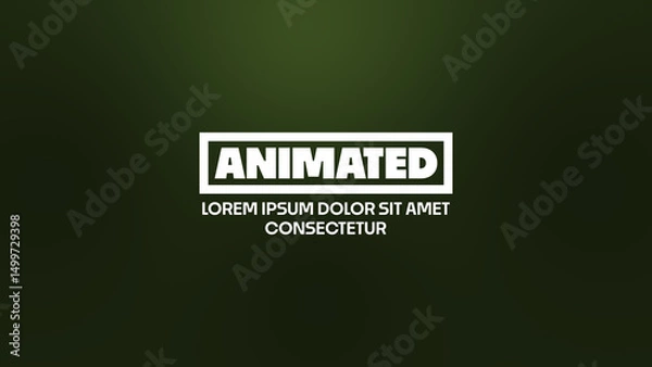 Obraz Animated Typography