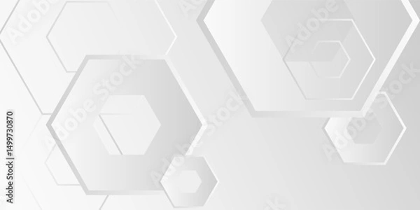 Fototapeta Abstract white background. Minimal geometric white light background abstract design.