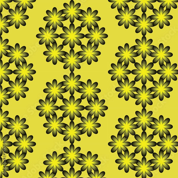 Fototapeta Floral seamless pattern design vector