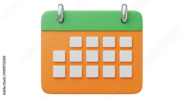 Obraz Isolated calendar icon