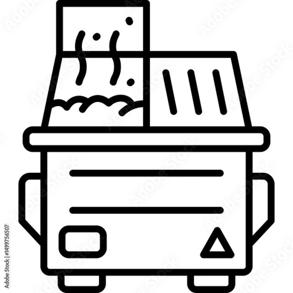 Fototapeta Dumpster Icon