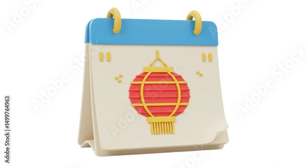 Obraz Isolated Chinese New Year Calendar Icon