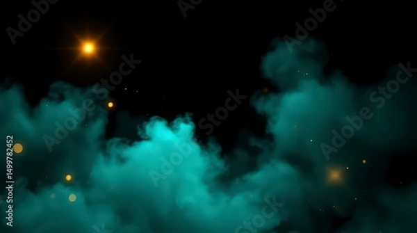 Obraz Mystical Clouds And Shining Lights