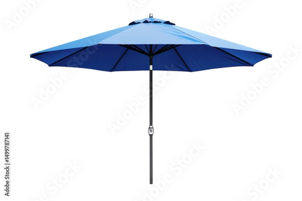 Fototapeta Shield yourself from the sun s intensity under this blue patio umbrella perfect for serene on transparent background