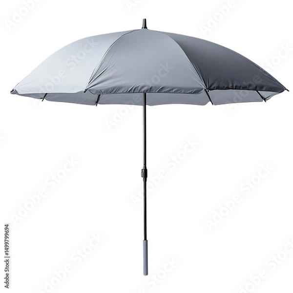 Fototapeta Minimalist Compact Beach Umbrella with a Clean Desi Isolated on Transparent Background