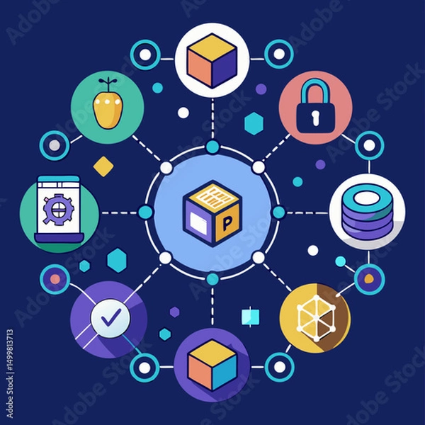Fototapeta cloud computing concept