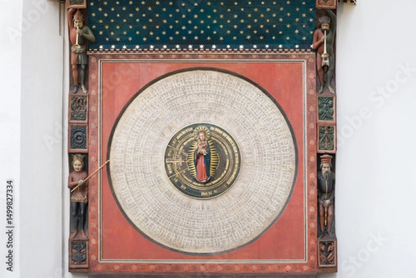 Fototapeta Lower Level of the Gdansk Astronomical Clock