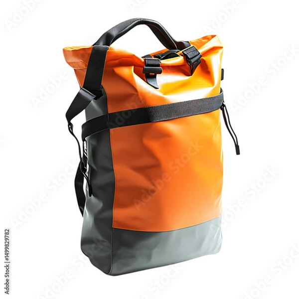 Fototapeta Modern Waterproof Dry Bag with a Minimalist Design Isolated on Transparent Background