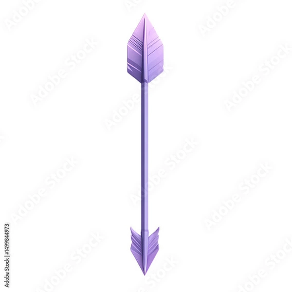 Fototapeta Contemporary Arrow with a Simple Minimalist Structure Isolated on Transparent Background