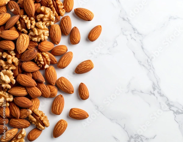 Fototapeta nuts and almonds