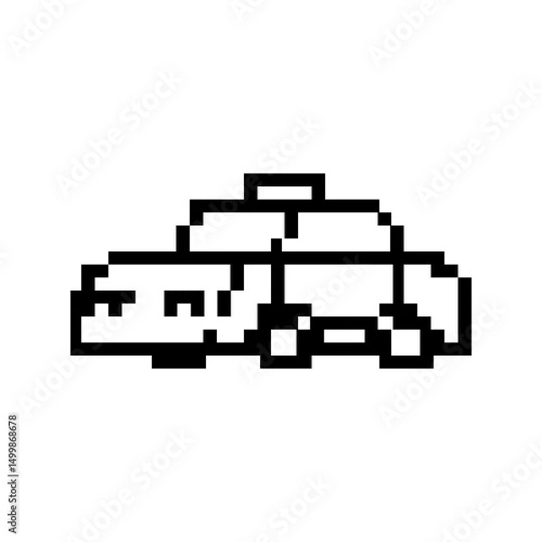 Obraz pixel taxi car