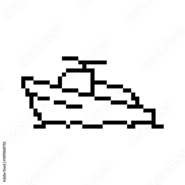 Obraz pixel waterbike