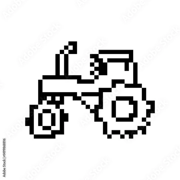 Obraz pixel tracktor