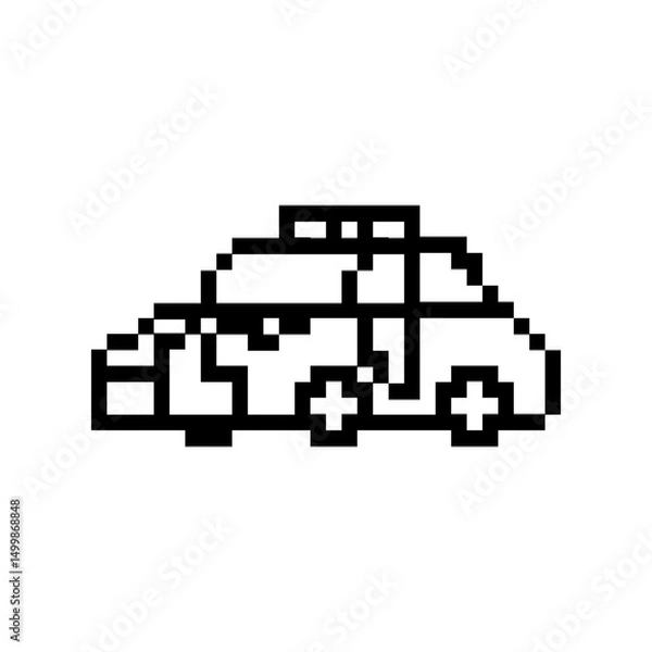 Obraz pixel police car