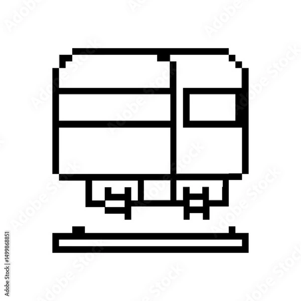 Obraz pixel monorail