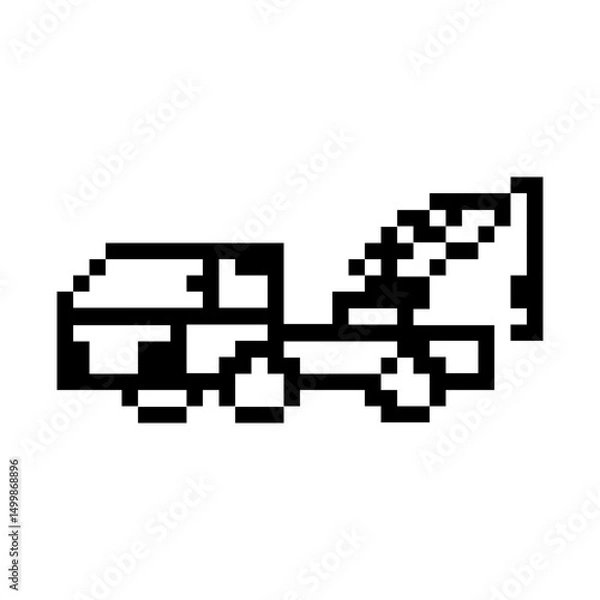 Obraz pixel towing car