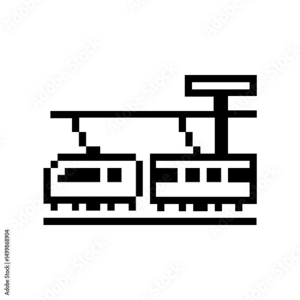 Obraz pixel tram train