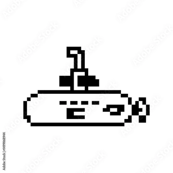 Obraz pixel submarine