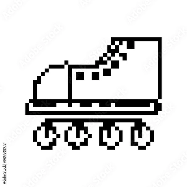 Obraz pixel wheel shoes