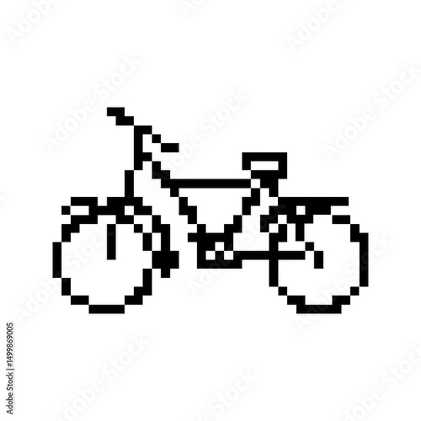 Obraz pixel bicycle