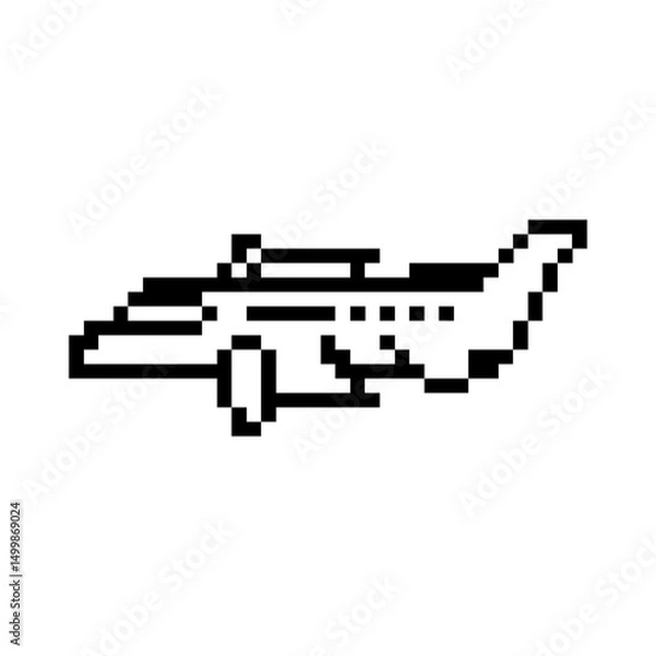 Obraz pixel airplane