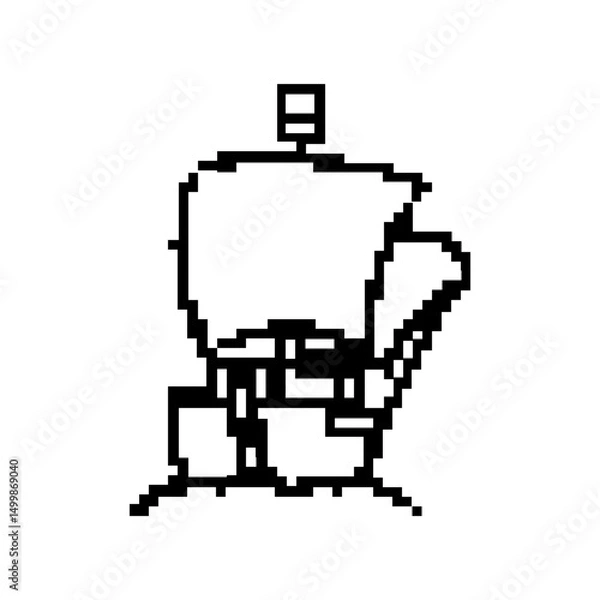 Obraz pixel old ship