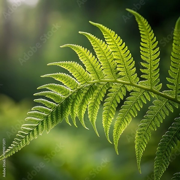 Fototapeta fern leaf in the forest