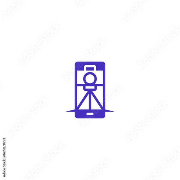 Obraz Mobile photo camera logo idea.